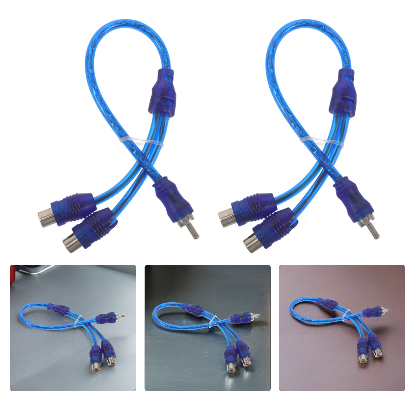 Audio Splitter Y - Cable divisor RCA en Y de
