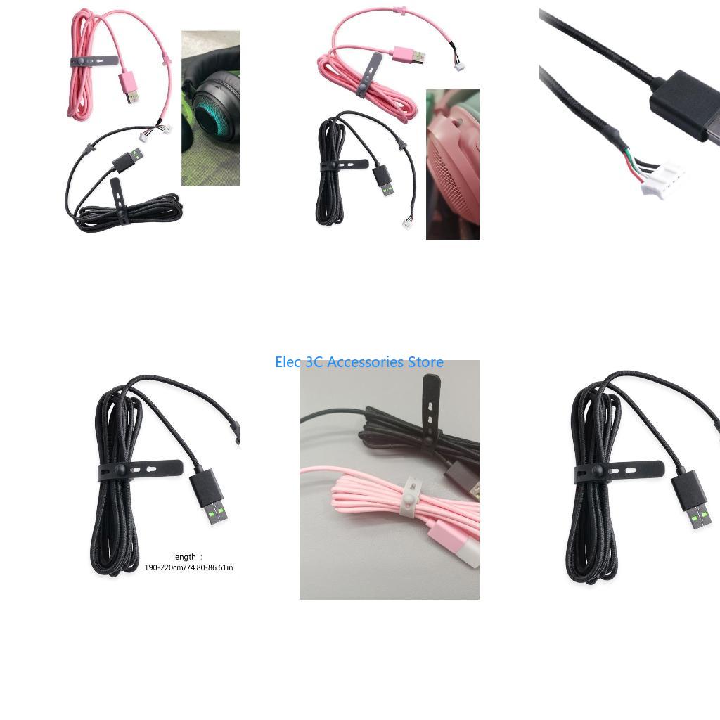 Gaming Headset Rgb - Línea repuesto cable USB duradero PVC