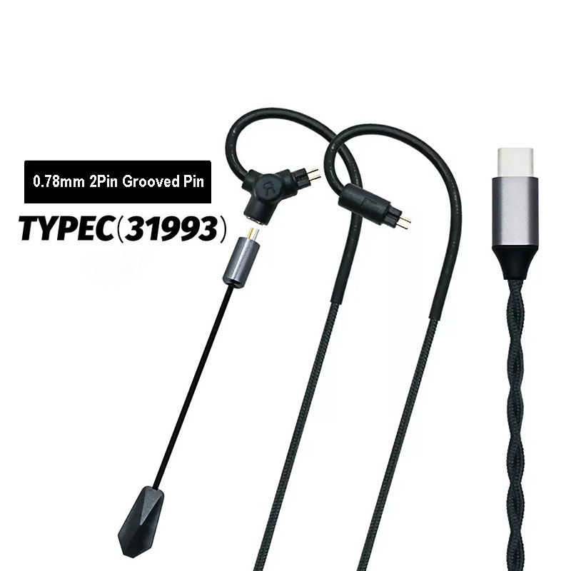 Usb C Earphone - Cable para Auriculares Gaming QDC MMCX
