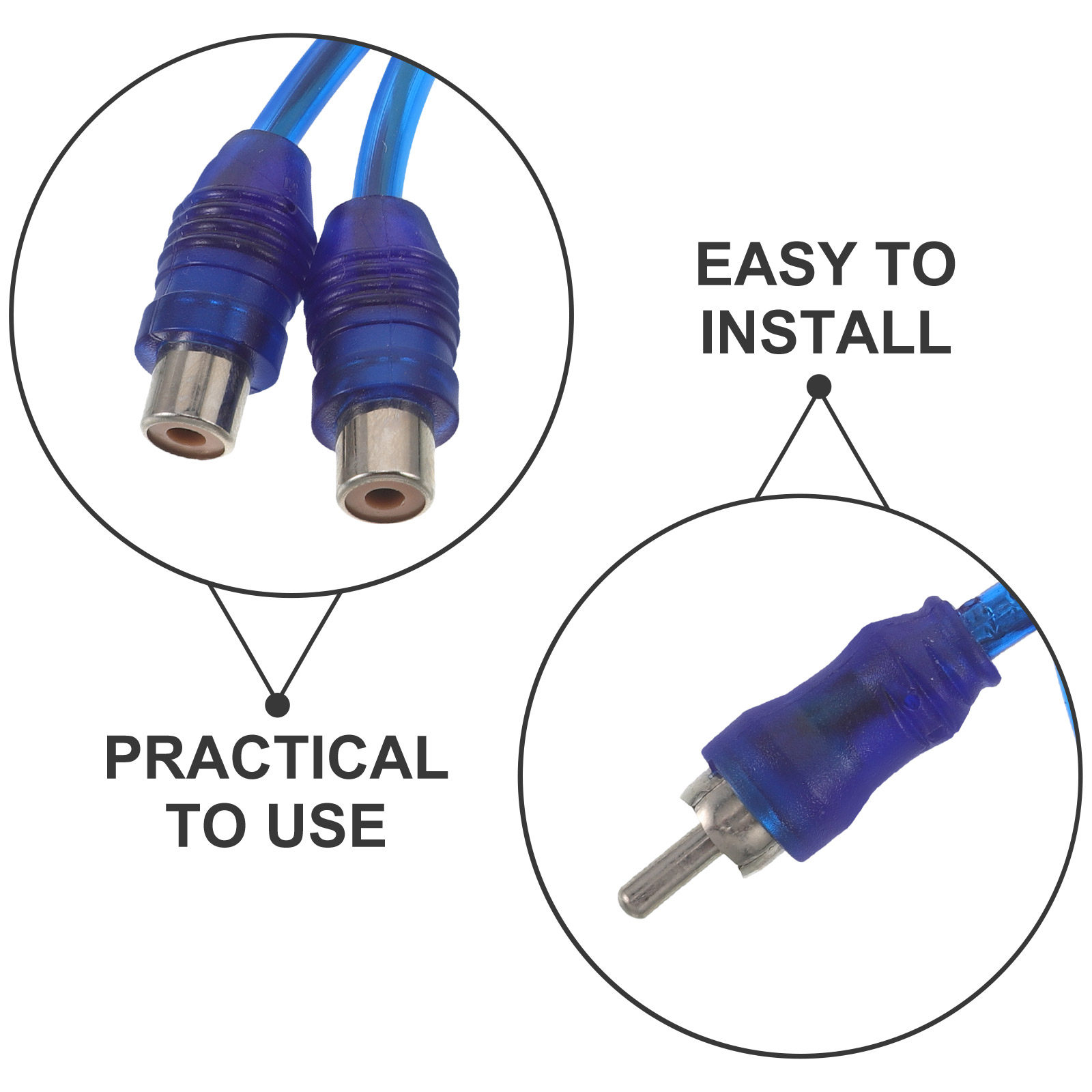 Cable divisor RCA en Y de 10 p - Audio Splitter Y reseña y precio