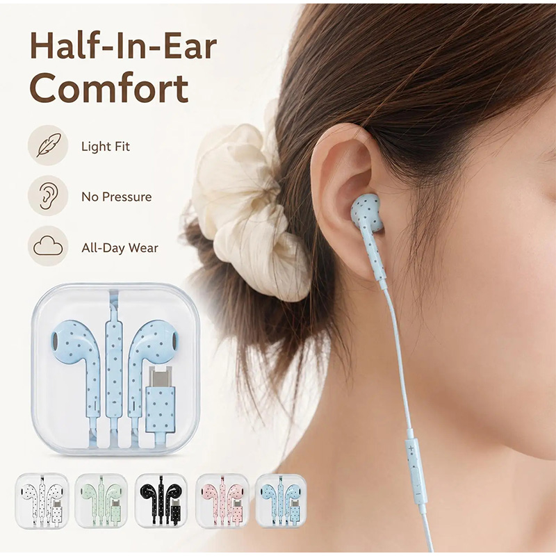 Auriculares Tipo C con Patrón  - Usb C Earphone reseña y precio