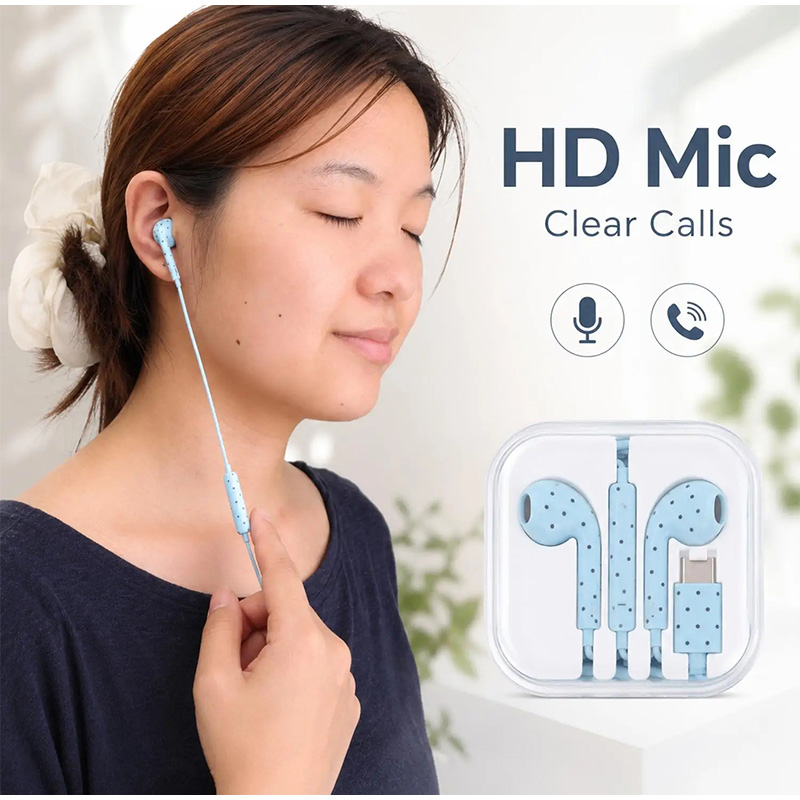 Auriculares Tipo C con Patrón  - Usb C Earphone reseña y precio