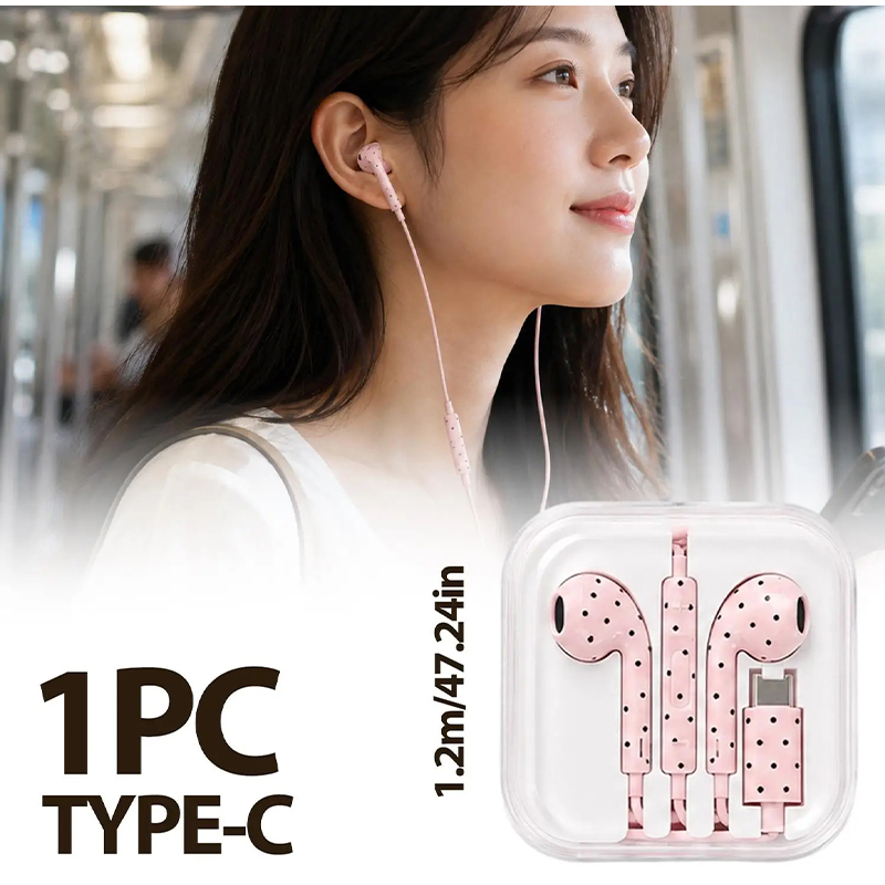 Auriculares Tipo C con Patrón  - Usb C Earphone reseña y precio