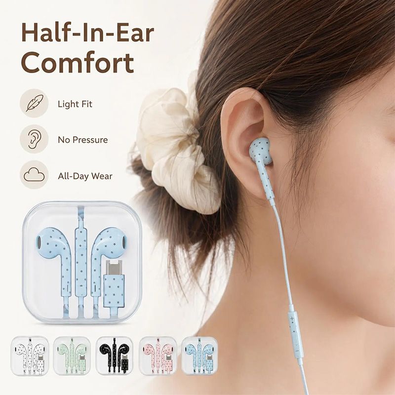 Bonitos auriculares tipo C con - Usb C Earphone reseña y precio